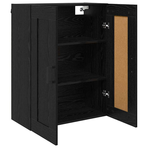 vidaXL Wall Mounted Cabinet Black Oak 69.5 x 34 x 90 cm