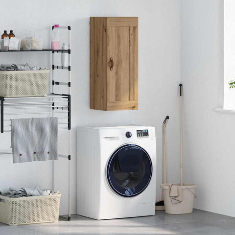 vidaXL Wall Mounted Cabinet Artisan Oak 34.5 x 34 x 90 cm