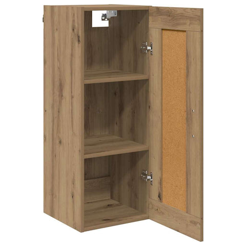 vidaXL Wall Mounted Cabinet Artisan Oak 34.5 x 34 x 90 cm