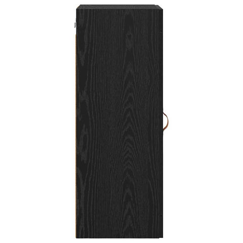 vidaXL Wall Mounted Cabinet Black Oak 34.5 x 34 x 90 cm