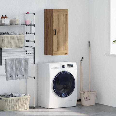 vidaXL Wall Mounted Cabinet Artisan Oak 34.5 x 34 x 90 cm