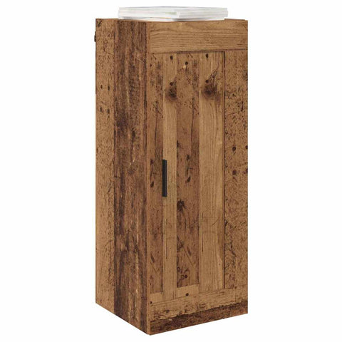 vidaXL Wall Mounted Cabinet Old Wood 34.5 x 34 x 90 cm Engineered Wood