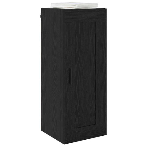 vidaXL Wall Mounted Cabinet Black Oak 34.5 x 34 x 90 cm