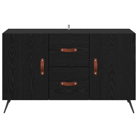 vidaXL Sideboard Black Oak 100 x 36 x 60 cm Engineered Wood