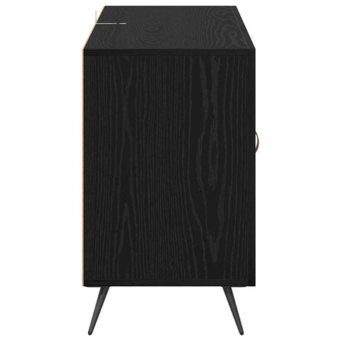 vidaXL Sideboard Black Oak 100 x 36 x 60 cm Engineered Wood