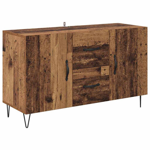 vidaXL Sideboard with Drawer Old Wood 100 x 36 x 60 cm Engineered Wood