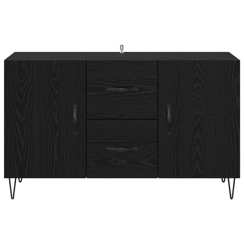vidaXL Sideboard Black Oak 100 x 36 x 60 cm Engineered Wood