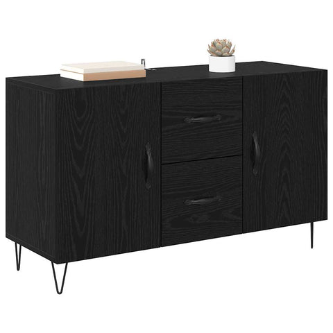 vidaXL Sideboard Black Oak 100 x 36 x 60 cm Engineered Wood