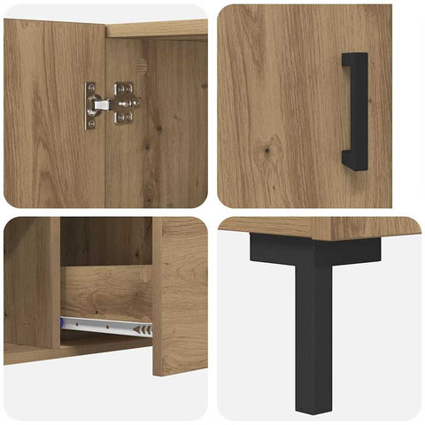 vidaXL Sideboard Artisan Oak 100 x 36 x 60 cm Engineered Wood