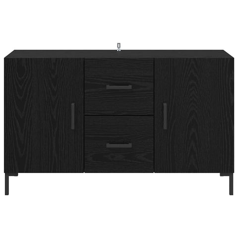 vidaXL Sideboard Black Oak 100 x 36 x 60 cm Engineered Wood