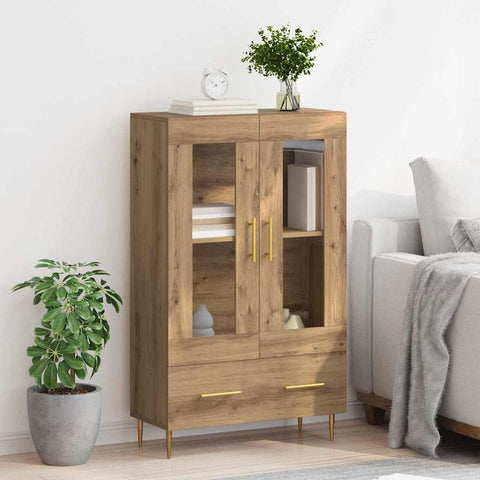 vidaXL Highboard with Drawer Artisan Oak 69.5 x 31 x 115 cm