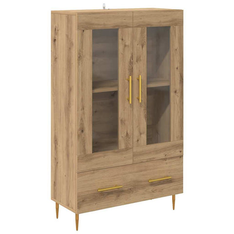 vidaXL Highboard with Drawer Artisan Oak 69.5 x 31 x 115 cm