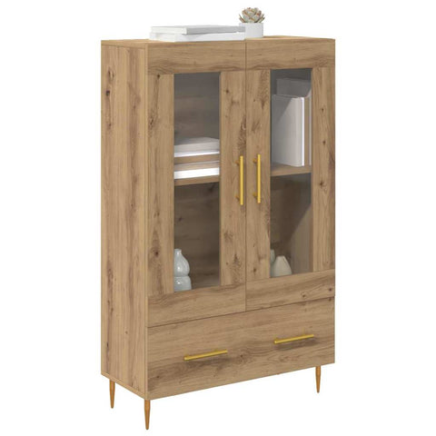 vidaXL Highboard with Drawer Artisan Oak 69.5 x 31 x 115 cm