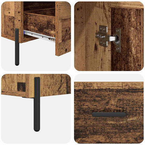 vidaXL Highboard Corona Old Wood 69.5 x 31 x 115 cm Engineered Wood