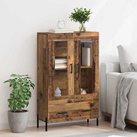 vidaXL Highboard Corona Old Wood 69.5 x 31 x 115 cm Engineered Wood