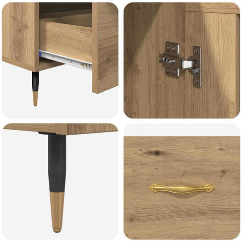 vidaXL Highboard Artisan Oak 69.5 x 31 x 115 cm Engineered Wood