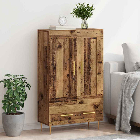 vidaXL Highboard Old Wood 69.5 x 31 x 115 cm Engineered Wood