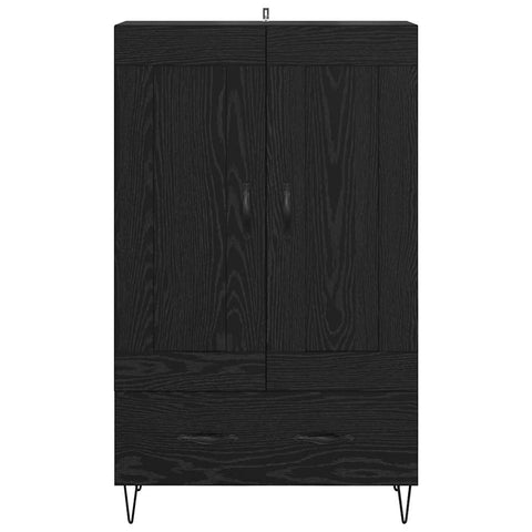 vidaXL Highboard Black Oak 69.5 x 31 x 115 cm Engineered Wood