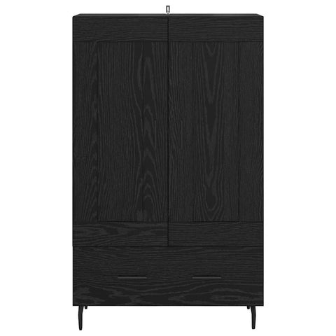 vidaXL Highboard Black Oak 69.5 x 31 x 115 cm Engineered Wood