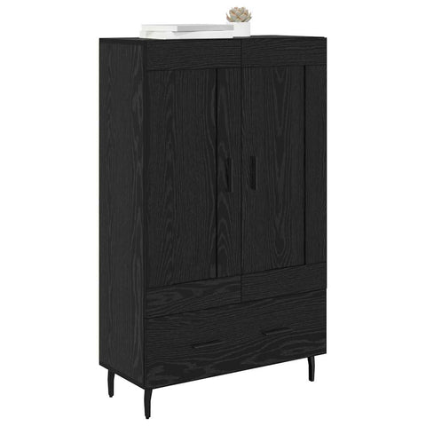 vidaXL Highboard Black Oak 69.5 x 31 x 115 cm Engineered Wood