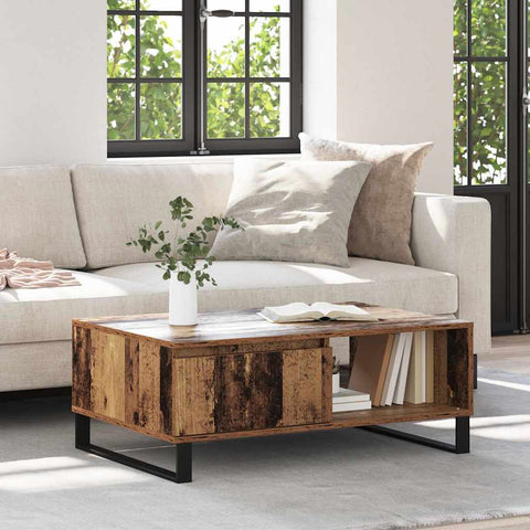 vidaXL Coffee Table Old Wood 90 x 60 x 35 cm Engineered Wood