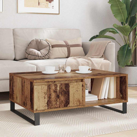 vidaXL Coffee Table Old Wood 90 x 60 x 35 cm Engineered Wood