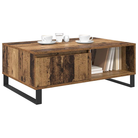 vidaXL Coffee Table Old Wood 90 x 60 x 35 cm Engineered Wood