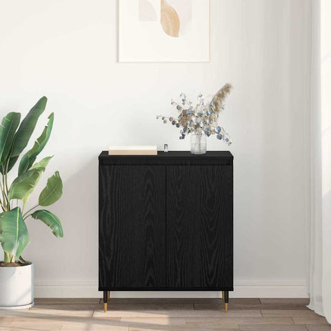 vidaXL Sideboard Black Oak 60 x 35 x 70 cm Engineered Wood