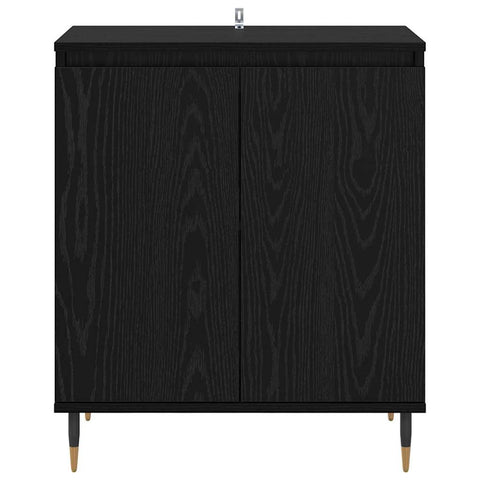 vidaXL Sideboard Black Oak 60 x 35 x 70 cm Engineered Wood