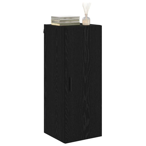 vidaXL Wall Mounted Cabinet Black Oak 34.5 x 34 x 90 cm