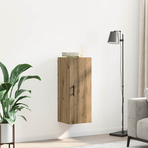 vidaXL Wall Mounted Cabinet Artisan Oak 34.5 x 34 x 90 cm