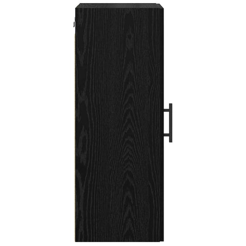 vidaXL Wall Mounted Cabinet Black Oak 34.5 x 34 x 90 cm