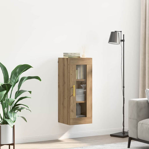 vidaXL Wall Mounted Cabinet Artisan Oak 34.5 x 34 x 90 cm