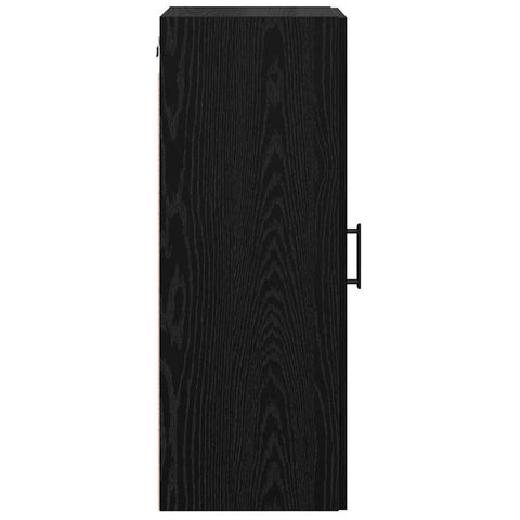 vidaXL Wall Mounted Cabinet Black Oak 34.5 x 34 x 90 cm
