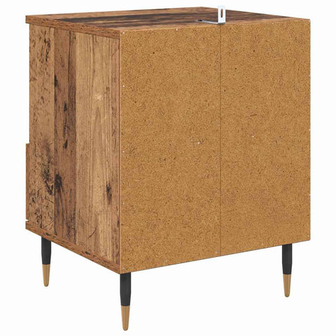 vidaXL Bedside Cabinet Old wood 40 x 35 x 50 cm Engineered Wood