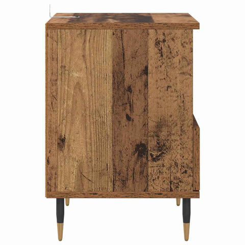 vidaXL Bedside Cabinet Old wood 40 x 35 x 50 cm Engineered Wood