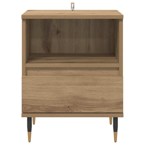 vidaXL Bedside Cabinet with Drawer 2 pcs Artisan oak 40 x 35 x 50 cm