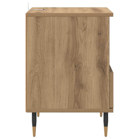 vidaXL Bedside Cabinet with Drawer 2 pcs Artisan oak 40 x 35 x 50 cm