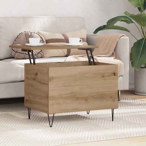 vidaXL Coffee Table Artisan Oak 60 x 44.5 x 45 cm Engineered Wood