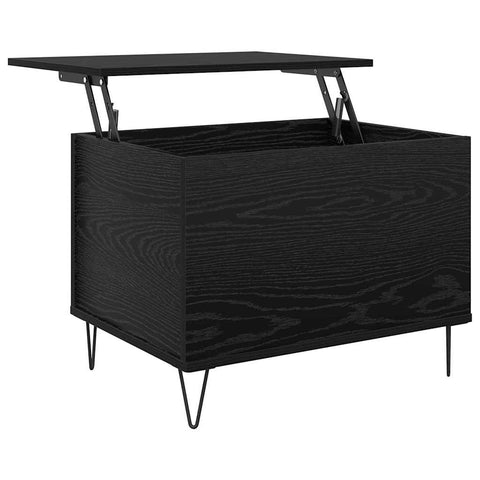 vidaXL Coffee Table Black Oak 60 x 44.5 x 45 cm Engineered Wood