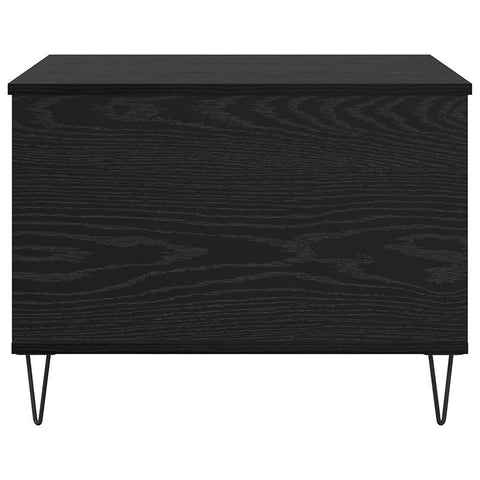 vidaXL Coffee Table Black Oak 60 x 44.5 x 45 cm Engineered Wood