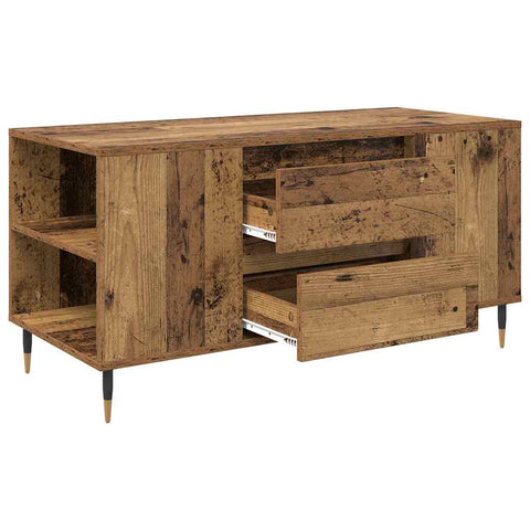 vidaXL Coffee Table Old wood 102 x 44.5 x 50 cm Engineered wood