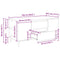 vidaXL Coffee Table Old wood 102 x 44.5 x 50 cm Engineered wood