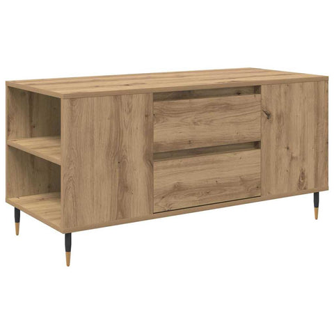 vidaXL Coffee Table Artisan oak 102 x 44.5 x 50 cm Engineered wood
