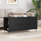 vidaXL Coffee Table Black oak 102 x 44.5 x 50 cm Engineered wood