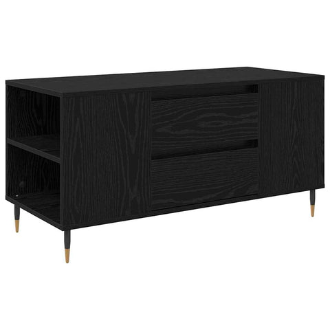 vidaXL Coffee Table Black oak 102 x 44.5 x 50 cm Engineered wood