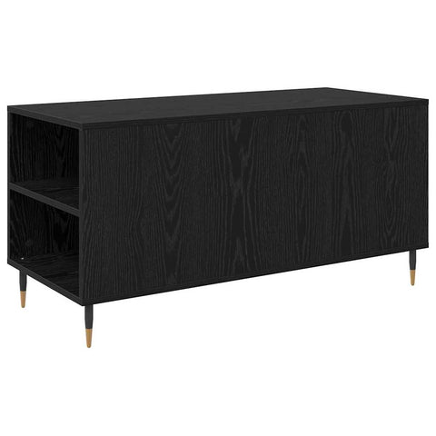 vidaXL Coffee Table Black oak 102 x 44.5 x 50 cm Engineered wood