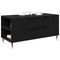 vidaXL Coffee Table Black oak 102 x 44.5 x 50 cm Engineered wood