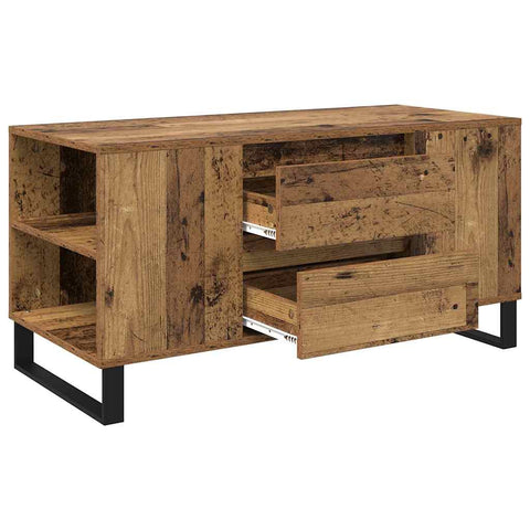 vidaXL Coffee Table Old Wood 102 x 44.5 x 50 cm Engineered Wood