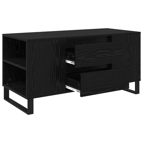 vidaXL Coffee Table Black Oak 102 x 44.5 x 50 cm Engineered Wood